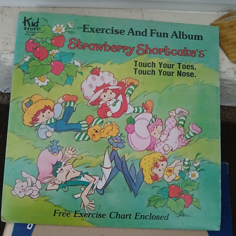 Vintage Strawberry Shortcake Vinyl Record Exercise Fun Album.